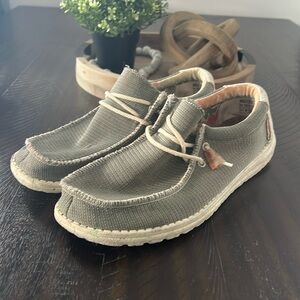 Hey Dude Wally Eco Sox Green Men’s Shoes Size 10